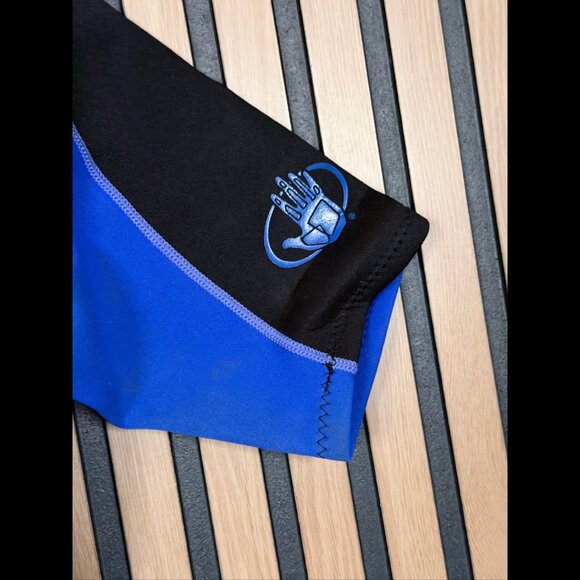 Body Glove Wetsuit Medium Mens Black & Blue Neoprene 2.1mm Jammer Shortie - Picture 11 of 15